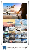 تصاویر با کیفیت مفهومی هواپیما و سفر هوایی و فرودگاهTrip Or Traveling By Airplane Concept
