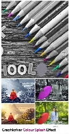 اکشن فتوشاپ تغییر رنگ و ایجاد حساسیت رنگی بر روی تصاویر به همراه آموزش ویدئویی از گرافیک ریورGraphicriver Colour Splash Effect