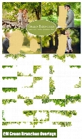 مجموعه تصاویر کلیپ آرت افکت شاخ و برگ متنوعCM Green Branches Photo Overlays