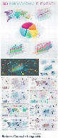 مجموعه تصاویر وکتور عناصر طراحی نمودارهای اینفوگرافیکی سه بعدیBusiness Corporate Infographic Elements