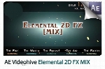 پروژه آماده افترافکت بیش از 120 انیمیشن کارتونی دوبعدی FX به همراه آموزش ویدئویی از ویدئوهایوVideohive Elemental 2D FX MIX After Effects Template
