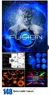 مجموعه براش و استایل فتوشاپ نورهای ترکیبی متنوعRons Light Fusion