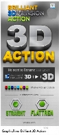 اکشن فتوشاپ ساخت متن و اشکال سه بعدی از گرافیک ریورGraphicRiver Brilliant 3D Action