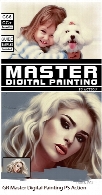 اکشن فتوشاپ تبدیل تصاویر به نقاشی دیجیتالی از گرافیک ریورGraphicriver Master Digital Painting PS Action