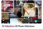پروژه آماده افترافکت اسلاید شو تصاویر سه بعدی از ویدئوهایوVideohive 3D Photo Slideshow After Effects Templates