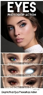 اکشن فتوشاپ تغییر رنگ چشم به همراه آموزش ویدئویی از گرافیک ریورGraphicRiver Eyes Photoshop Action