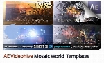 پروژه آماده افترافکت نمایش تصاویر با افکت موزاییکی به همراه آموزش ویدئویی از ویدئوهایوVideohive Mosaic World After Effects Templates