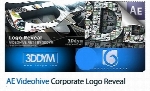 پروژه آماده افترافکت نمایش لوگوی تجاری با افکت سه بعدی تصاویر متحرک به همراه آموزش ویدئویی از ویدئوهایوVideohive Corporate Logo Reveal AE Templa