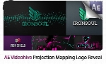 پروژه آماده افترافکت نمایش لوگو با افکت نقشه برداری به همراه آموزش ویدئویی از ویدئوهایوVideohive Projection Mapping Logo Reveal Pack After Effects Template