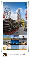 مجموعه تصاویر باکیفیت صنایع نفتی، پالایشگاه، پتروشیمی، دکل نفت و ...Backwaters On Oil Rig And Oil Derrick Industry