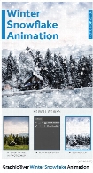 اکشن فتوشاپ ایجاد افکت بارش برف متحرک بر روی تصاویر از گرافیک ریورGraphicRiver Winter Snowflake Animation