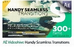 پروژه آماده افترافکت 300 ترانزیشن Handy Seamless به همراه آموزش ویدئویی از ویدئوهایوVideohive Handy Seamless Transitions Pack And Script AE Templates