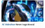پروژه آماده افترافکت نمایش لوگو با افکت نورهای نئون در تونل مکعبی به همراه آموزش ویدئویی از ویدئوهایوVideohive Neon Logo Reveal With Cube Tunnel AE Templat