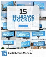 موکاپ لایه باز بیلبوردهای تبلیغاتی خیابانیCM Billboards Mockup