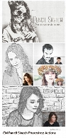 اکشن فتوشاپ تبدیل تصاویر به طرح اولیه نقاشی با مدادCM Pencil Sketch Photoshop Actions