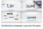 پروژه آماده افترافکت نمایش لوگو با افکت ازهم پاشیدگی به همراه آموزش ویدئویی از ویدئوهایوVideohive Corporate Logo Intro After Effects Template