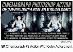 اکشن فتوشاپ ساخت تصاویر متحرک سینماگراف با تنظیمات رنگ به همراه آموزش ویدئویی از گرافیک ریورGraphicriver Cinemagraph Photoshop Action With Color Adjustment