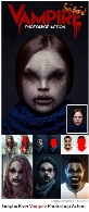 اکشن فتوشاپ تبدیل تصاویر به خون آشام به همراه آموزش ویدئویی از گرافیک ریورGraphicRiver Vampire Photoshop Action