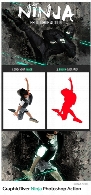 اکشن فتوشاپ ایجاد افکت نینجا بر روی تصاویر از گرافیک ریورGraphicRiver Ninja Photoshop Action