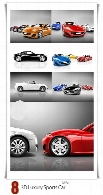 تصاویر با کیفیت ماشین های لوکس و اسپرت سه بعدی با رنگ های متنوع3D Luxury Sports Car