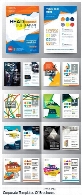 تصاویر وکتور قالب آماده بروشور گرافیکی متنوعCorporate Templates Of Brochures