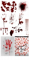 مجموعه عناصر طراحی خون برای محرم