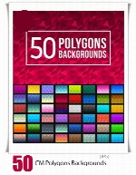 50 تصویر با کیفیت پس زمینه های چند ضلعی رنگارنگCM 50 Polygons Backgrounds