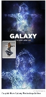 اکشن فتوشاپ ایجاد افکت کهکشان بر روی تصاویر به همراه آموزش ویدئویی از گرافیک ریورGraphicRiver Galaxy Photoshop Action
