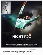 اکشن فتوشاپ ایجاد افکت مه در شب بر روی تصاویر از گرافیک ریورGraphicRiver Night Fog V2 Action