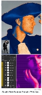 اکشن فتوشاپ تبدیل تصاویر به نقاشی ترام به همراه آموزش ویدئویی از گرافیک ریورGraphicRiver Duotone Portraits Photoshop Actions CS3+