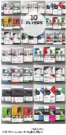 10 تصویر لایه باز فلایرهای تجاری با طرح های خلاقانهCM 10 Creative And Stylish Business Flyer