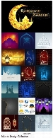 تصاویر وکتور طرح های اسلامی ماه مبارک رمضانIslamic Design Collection