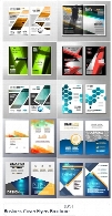 تصاویر وکتور بروشور و فلایر تجاری متنوعBusiness Cover Flyers Brochure Design Vector