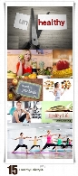 تصاویر با کیفیت سبک زندگی سالم، ورزش، غذای سالمHealthy Lifestyle