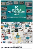 مجموعه تصاویر لایه باز بروشورهای تجاری با فرمت ایندیزاینCM Creative Print Templates Pack
