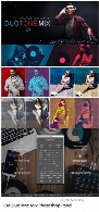 پنل و اکشن فتوشاپ ایجاد افکت رنگ های متنوع بر روی تصاویرCM DuoTone Mix Photoshop Panel