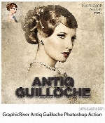 اکشن فتوشاپ ایجاد افکت آنتیک بر روی تصاویر از گرافیک ریورGraphicRiver Antiq Guilloche Photoshop Action