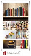 تصاویر با کیفیت کتاب، قفسه کتاب، کتابخانهBooks On The Racks