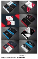 10 تصویر لایه باز کارت ویزیت با رنگ های متنوعCorporate Business Card Bundle