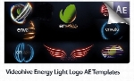 قالب آماده افترافکت نمایش لوگو با افکت انرژی نورانی به همراه فیلم آموزش از ویدئوهایوVideohive Energy Light Logo After Effects Templates