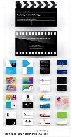 تصاویر وکتور کارت ویزیت با طرح های متنوع فانتزیCollection Of Vector Business Card