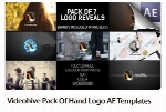 پروژه آماده افترافکت نمایش لوگو با دست به همراه ویدئوی آموزشی از ویدئوهایوVideohive Pack Of Hand Logo After Effects Templates