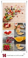 تصاویر با کیفیت میوه و سبزیجات، توت فرنگی، هندوانه، انار، خربزه، پرتقال و ...Stock Photo Fruits And Vegetables