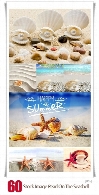 تصاویر با کیفیت موجودات دریایی صدف، مروارید، ستاره و حلزونStock Image Pearl On The Seashell