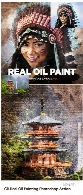 اکشن فتوشاپ ایجاد افکت نقاشی رنگ روغن واقعی بر روی تصاویر از گرافیک ریورGraphicRiver Real Oil Painting Photoshop Action