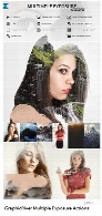 اکشن فتوشاپ ترکیب چند عکس با یکدیگر از گرافیک ریورGraphicRiver Multiple Exposure Actions
