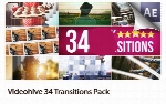 قالب آماده افترافکت 34 ترنزیشن متنوع از ویدئوهایوVideohive 34 Transitions Pack