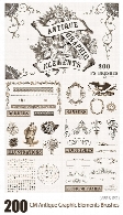 براش فتوشاپ عناصر طراحی آنتیکCM Antique Graphic Elements Brushes