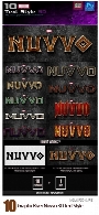 10 استایل با افکت های سه بعدی متن از گرافیک ریورGraphicRiver Nuvvo 3D Text Style