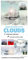 اکشن فتوشاپ ایجاد افکت ابر بر روی تصاویر از گرافیک ریورGraphicRiver Clouds Photoshop Action
